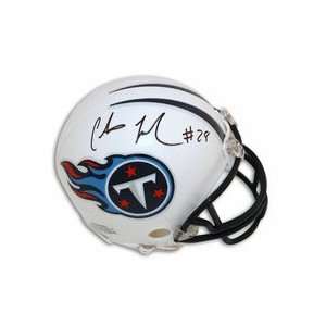  Chris Johnson Autographed Tennessee Titans Mini Football 