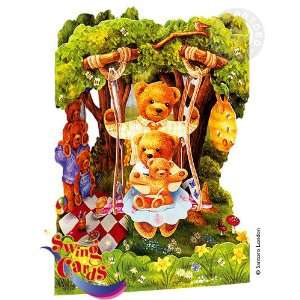   Swing Greeting Card, Teddy Bears Picnic (SSC48)