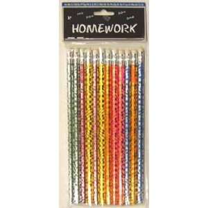  Foil Pencils   assorted designs   12 count Case Pack 48 