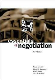   Negotiation, (0072545828), Roy J. Lewicki, Textbooks   