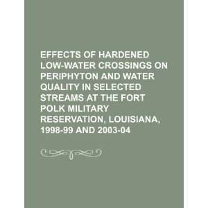  Effects of hardened low water crossings on periphyton and 