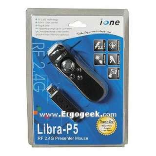 ione Libra P5 wireless presentation mouse Laser pointer  