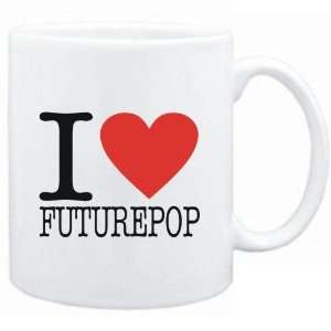  Mug White  I LOVE Futurepop  Music