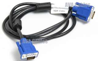 to 2 VGA SVGA Y monitor video Splitter + 2X VGA Cable  