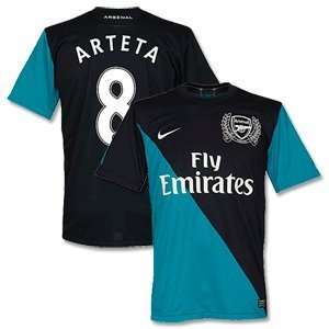  11 12 Arsenal Away Jersey + Arteta 8