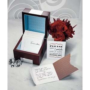  Wooden Memory Note Box   Wedding and Anniversary 