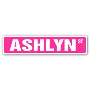  ASHLYN Street Sign name kids childrens room door bedroom 