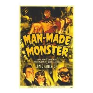  Man Made Monster Movie Poster, 11 x 17 (1941)