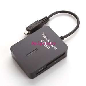   Card Reader for Samsung Galaxy I9100 S2 Moto Xoom Bk Cell Phones