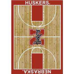 Nebraska Cornhuskers NCAA Homecourt Area Rug by Milliken 54x78