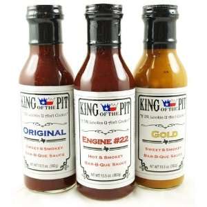 KING OF THE PIT BBQ Sauce 3 Pack Texas Made and Award Winning  