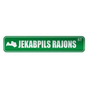   JEKABPILS RAJONS ST  STREET SIGN CITY LATVIA