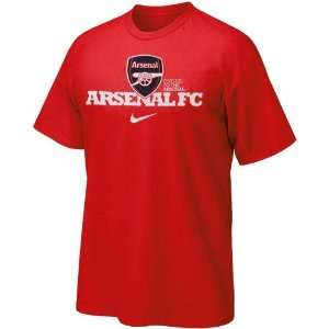  Nike Mens Arsenal Core Red Soccer Futbol T Shirt Size 