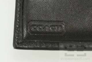 Coach 2pc Black Mini Signature Monogram Canvas Soho Flap Bag & Wallet 