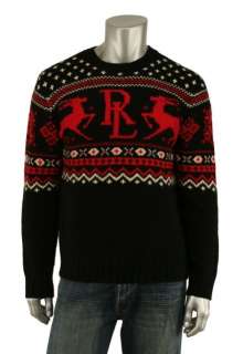   Purple Label Holiday Reindeer Cashmere Sweater L New $1495  