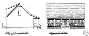 HOUSE PLANS (1,530 Sq. Ft. Cape Cod)  