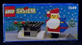 Vintage 92 Lego 1549 BUILD A SANTA Chimney Christmas  