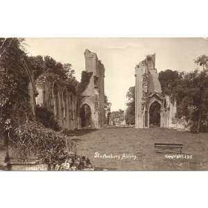   Vintage Postcard Ruins of Glastonbury Abbey   Glastonbury England UK