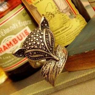 Exquisite Vintage Style Bronze Beautiful Fox Ring New  