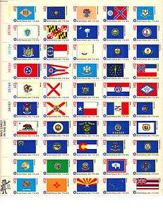 Scott 1633   1682   U.S. State Flags MNH. Sheet of 50 #02 SF50  
