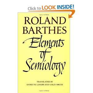  Elements of Semiology [Paperback] Roland Barthes Books