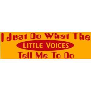   just do what the little voices tell me to do. 