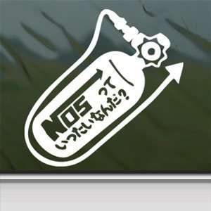  NOS Tank Nitro Racing Tokyo Drift White Sticker Laptop 