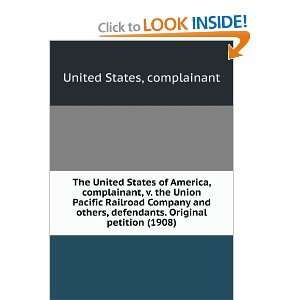 The United States of America, complainant, v. the Union 