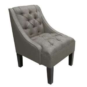  Skyline Furniture 79 1 Tufted Swoop Arm Chair Color Grey 