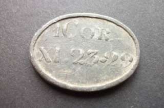 OLD SCOTTISH LEAD COMMUNION TOKEN OF BRAEHEAD 1803  