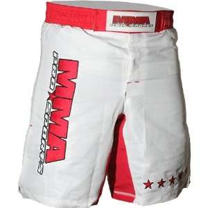 MMA Pro Sports Series 1 White Red Fight Shorts (Size36)  