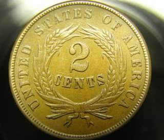 SUPERB 1864 TWO CENTS  