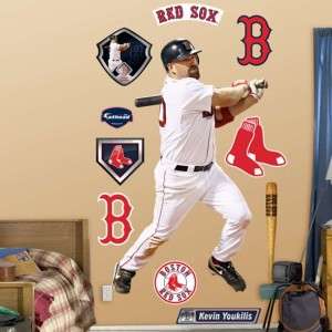 Kevin Youkilis Boston Red Sox MLB Fathead Wall Graphic  