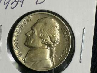 1939 D Nice Jefferson Nickel (0112 02)  