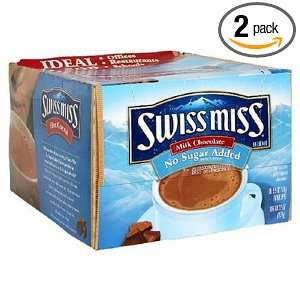 Swiss Miss Hot Cocoa Mix, Milk Chocolate, No Sugar Added, 60 Count 