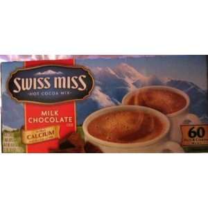 Milk Chocolate Swiss Miss Hot Cocoa Mix 60 0.73oz Envelopes  