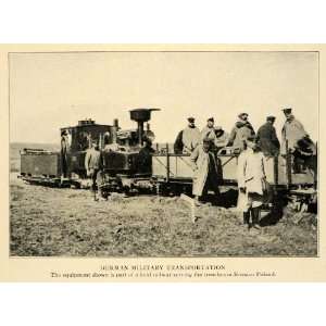  1915 Print German Train Trench Transport World War I 