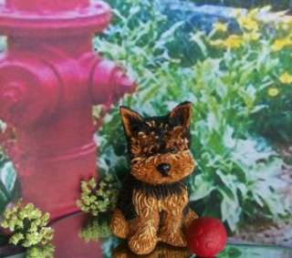 OOAK Miniature Yorkie Terrier Puppy Sculpture Yorkshire dog baby doll 