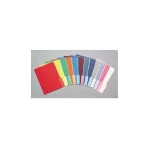  File Folders, Recycled, 2 Tone Assorted Colors, Top Tab, 1 