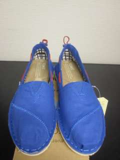 Toms Bimini Blue Stichouts BNIB sz 5 10 $65  