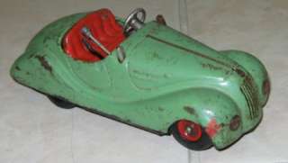 1940s VINTAGE SCHUCO EXAMICO 4001 WIND UP RACE CAR VERY RARE  
