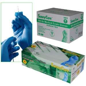 Sunnycare #8602 Nitrile Medical Exam Gloves Powder Free Size Medium 