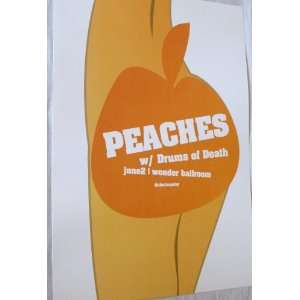   Peaches Poster   Flyer for I Feel Cream Concert Tour