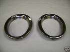 1964 1965 and 1966 mustang g t exhaust trumpet bezels 64 65 66 muffler 