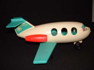 Vintage Fisher Price Airplane 996 1970   1972 Good Condition Nice Old 