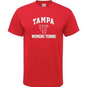  Tampa Spartans Red Womens Tennis Arch T Shirt Sports 