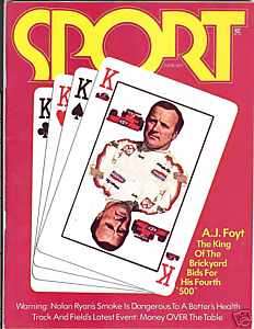 1973 Sport Magazine June A.J. Foyt Auto Racing  
