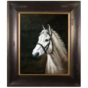  Artmasters Collection KM89118 AB54 Stallion Framed Oil 