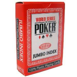  Modiano WSOP 100% Plastic Playing Cards   Red Deck Sports 