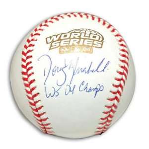  Doug Mirabelli Autographed 2004 World Series Baseball with 